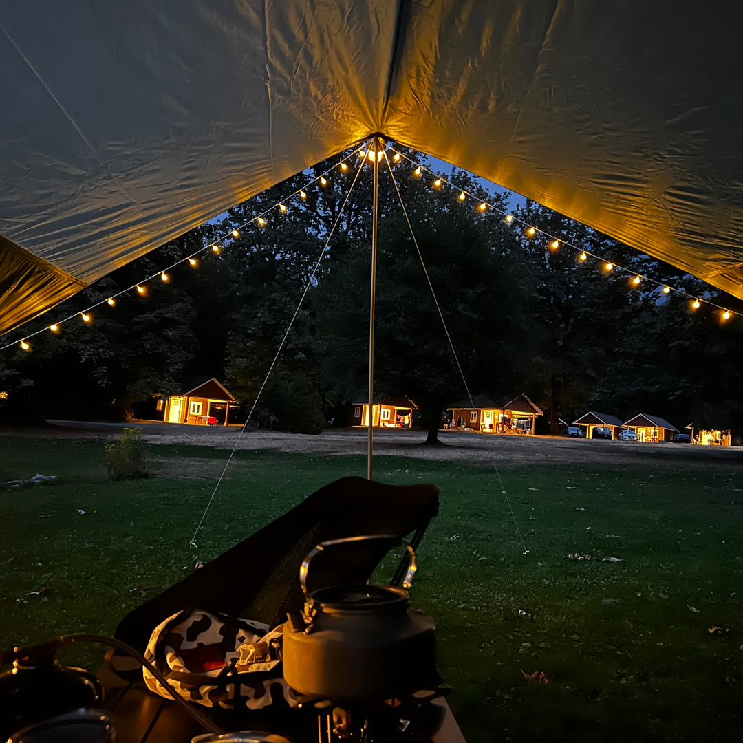 Camping Tarp with Poles